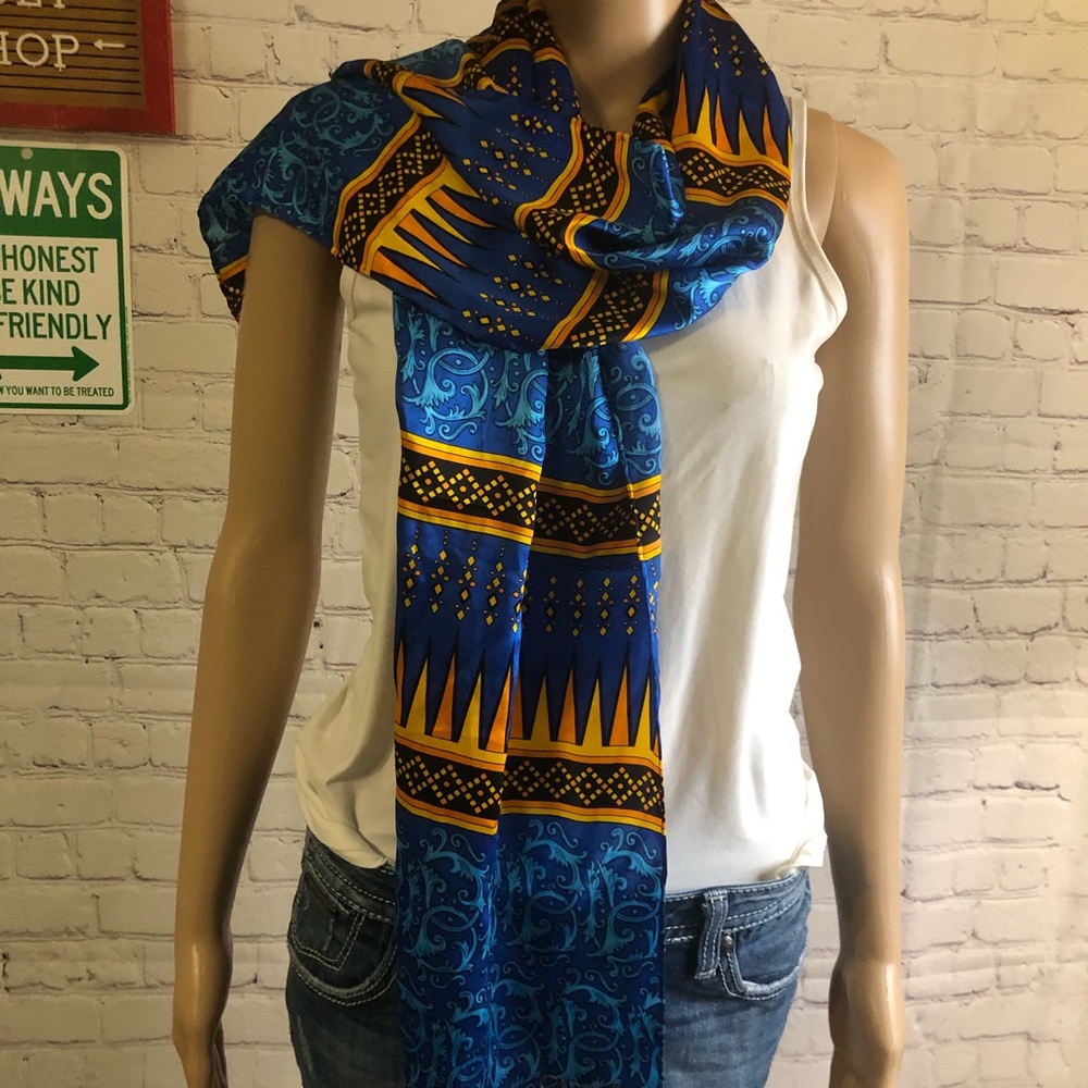 Rush Limbaugh “No Boundaries Collection” 100%Silk Scarf Wrap Shawl Belt HeadWrap